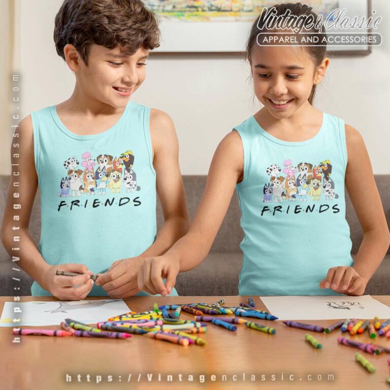 Bluey And Friends Shirt Bluey And Bingo kids Tanktop Bluey And Friends Shirt Bluey And Bingo kids Tanktop