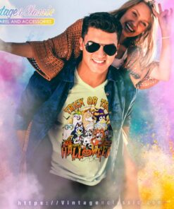 Bluey And Friends Trick Or Treat Halloween Bluey Halloween V Neck TShirt