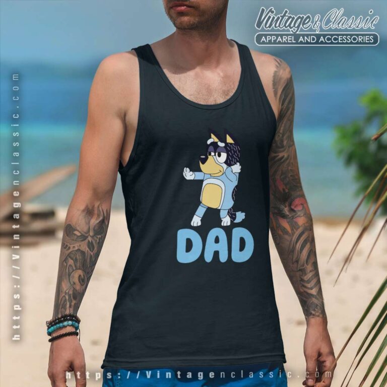 Bluey Bandit Chili Bingo, Bluey Fathers Day Tanktop Bluey Bandit Chili Bingo, Bluey Fathers Day Tanktop