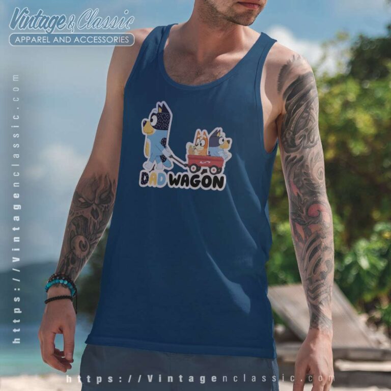 Bluey Bandit Dad Wagon Bluey Father TANKTOP Bluey Bandit Dad Wagon Bluey Father TANKTOP