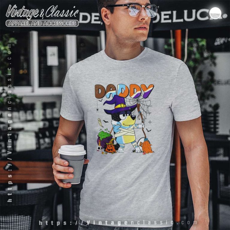 Bluey Bandit Daddy Halloween Shirt Bluey Halloween Tshirt Bluey Bandit Daddy Halloween Shirt Bluey Halloween Tshirt