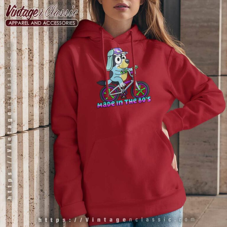 Bluey Bandit Shirt Made In The 80s Old School Cool Hoodie Bluey Bandit Shirt Made In The 80s Old School Cool Hoodie