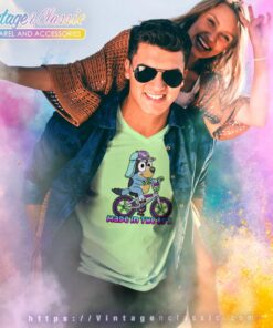 Bluey Bandit Shirt Made In The 80s Old School Cool V Neck TShirt