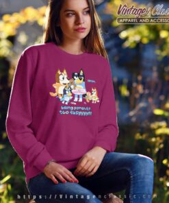 Bluey Being Parents Too Easy Bluey Cool Mom Sweatshirt