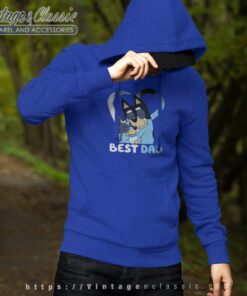 Bluey Best Dad Ever Heart Shirt Fathers Day Hoodie