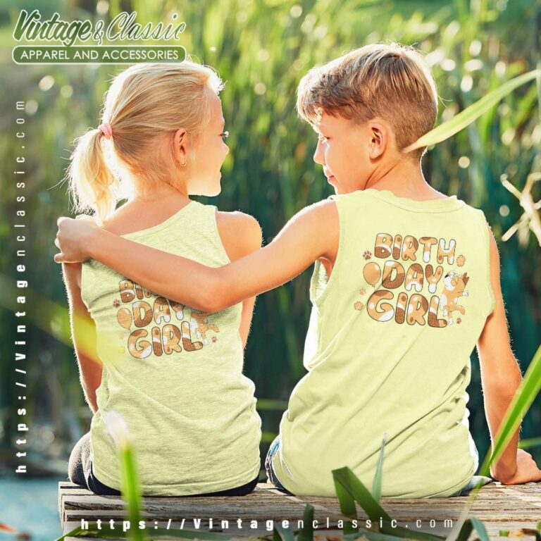 Bluey Bingo Birthday Girl kids Tanktop Bluey Bingo Birthday Girl kids Tanktop