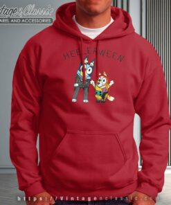 Bluey Bingo Halloween Shirt Happy Heelerween Hoodie