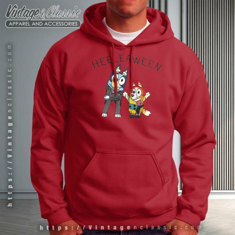 Bluey Bingo Halloween Shirt Happy Heelerween Hoodie Bluey Bingo Halloween Shirt Happy Heelerween Hoodie