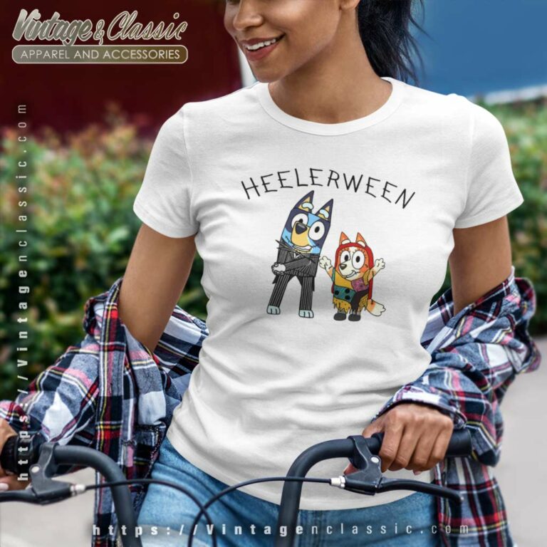 Bluey Bingo Halloween Shirt Happy Heelerween Women TShirt Bluey Bingo Halloween Shirt Happy Heelerween Women TShirt
