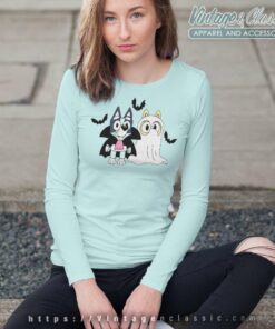 Bluey Bingo Halloween Shirt Horror Funny 8 Bluey Bingo Halloween Shirt Horror Funny Long Sleeve Tee