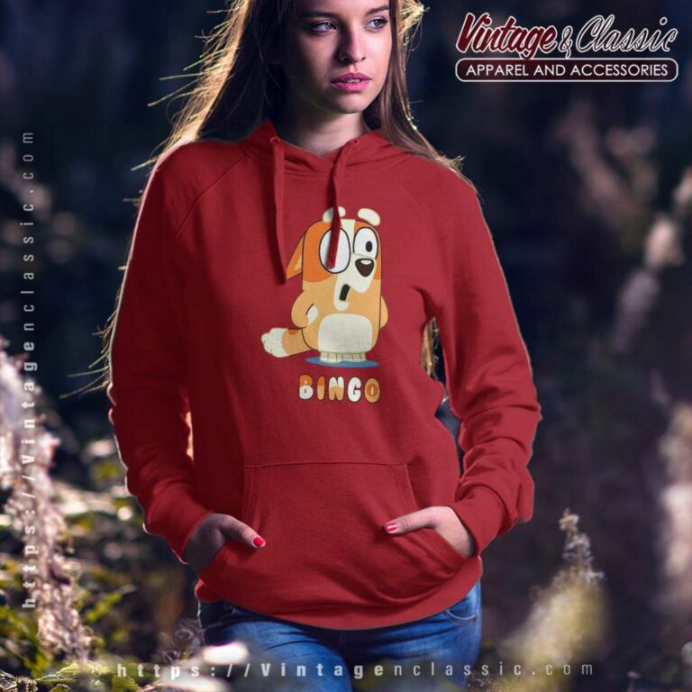 Bluey Bingo Love Shirt Gift For Fan Hoodie Bluey Bingo Love Shirt Gift For Fan Hoodie