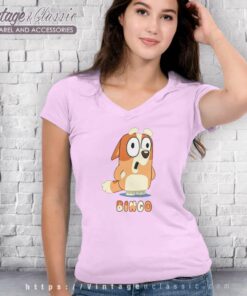 Bluey Bingo Love Shirt Gift For Fan V Neck TShirt