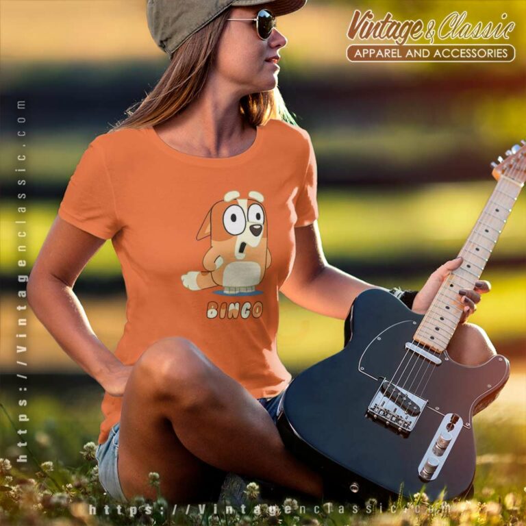Bluey Bingo Love Shirt Gift For Fan Women TShirt Bluey Bingo Love Shirt Gift For Fan Women TShirt