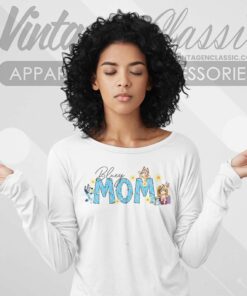 Bluey Bingo Mom Cute Mothers Day Long Sleeve Tee