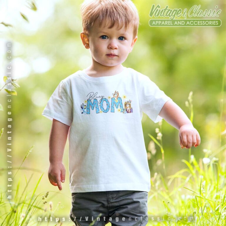 Bluey Bingo Mom Cute Mothers Day kids Shirt Bluey Bingo Mom Cute Mothers Day kids Shirt