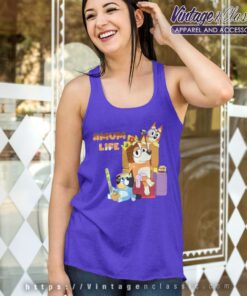 Bluey Bingo Mum Life Gift For Mother Tank Top Racerback