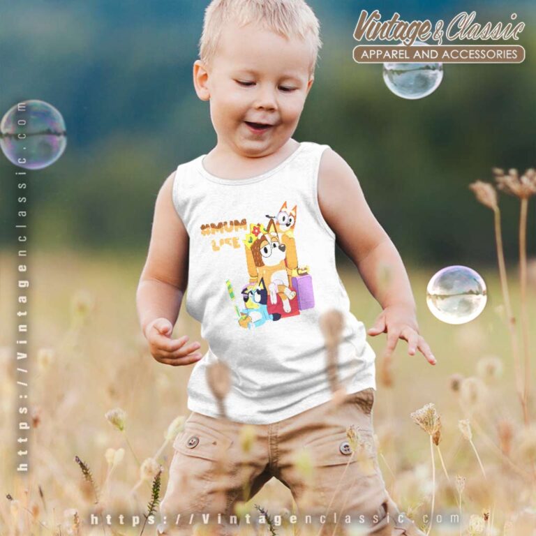 Bluey Bingo Mum Life Gift for Mother kids Vneck Shirt Bluey Bingo Mum Life Gift for Mother kids Vneck Shirt