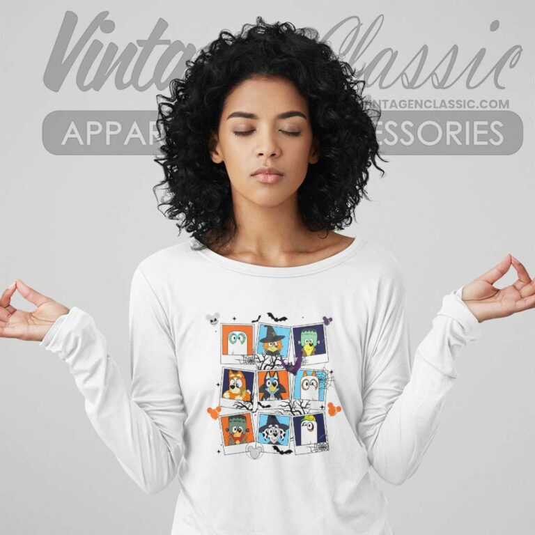 Bluey Characters Halloween Gift For Fan Long Sleeve Tee Bluey Characters Halloween Gift For Fan Long Sleeve Tee