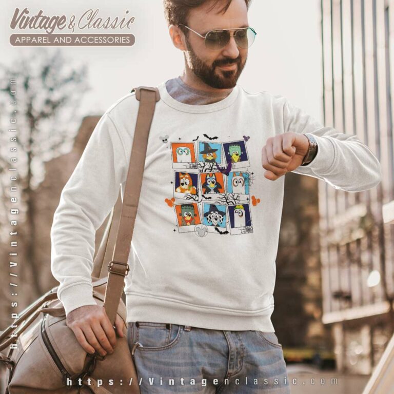 Bluey Characters Halloween Gift For Fan Sweatshirt Bluey Characters Halloween Gift For Fan Sweatshirt