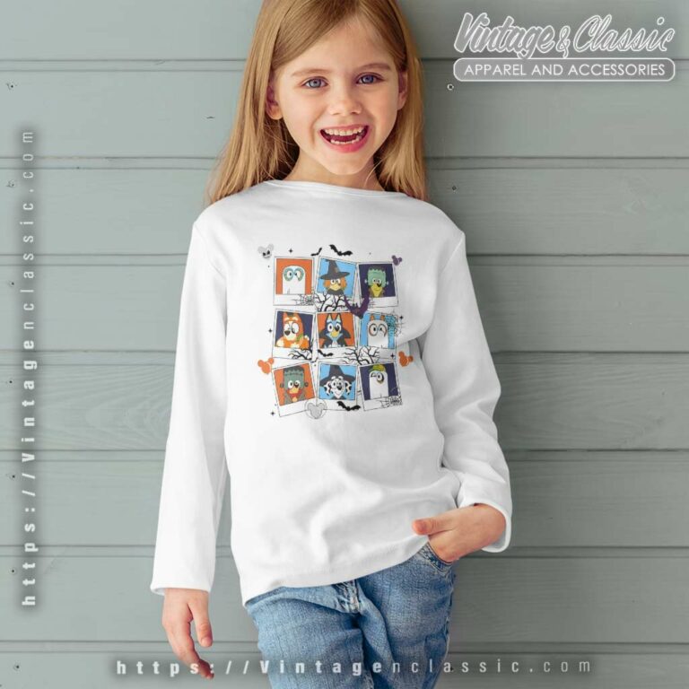 Bluey Characters Halloween Gift For Fan kids Longsleeves Bluey Characters Halloween Gift For Fan kids Longsleeves