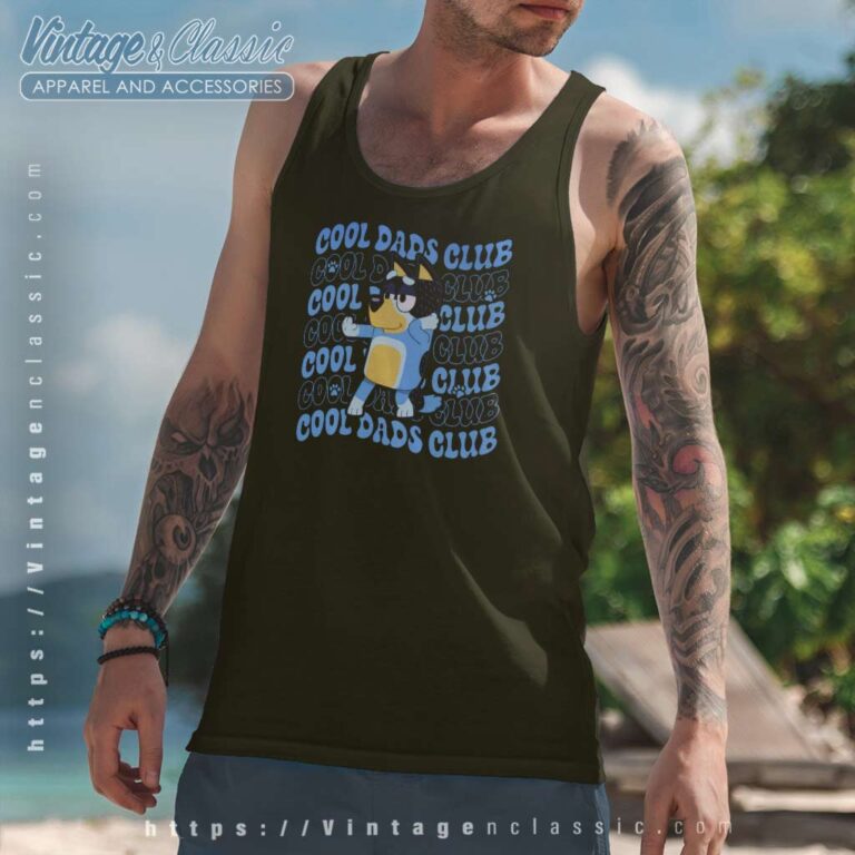 Bluey Cool Dads Club, Gift For Dad Tanktop Bluey Cool Dads Club, Gift For Dad Tanktop