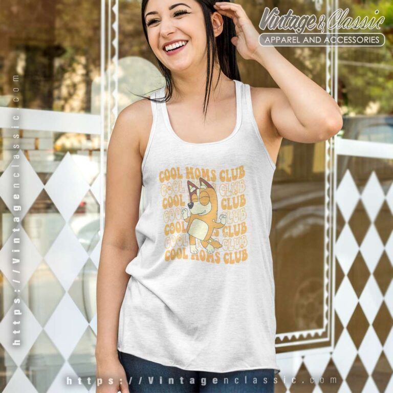 Bluey Cool Moms Club Bluey Mom Tank Top Racerback Bluey Cool Moms Club Bluey Mom Tank Top Racerback