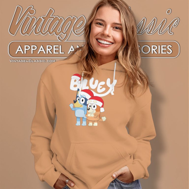 Bluey Couple Christmas Hoodie Bluey Couple Christmas Hoodie