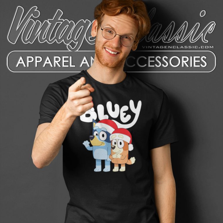 Bluey Couple Christmas T Shirt Bluey Couple Christmas T Shirt