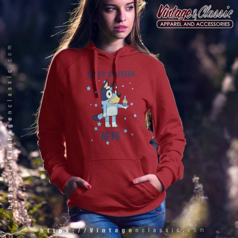 Bluey Custom Birthday Hoodie Bluey Custom Birthday Hoodie