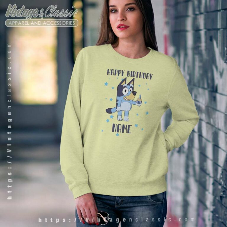 Bluey Custom Birthday Sweatshirt Bluey Custom Birthday Sweatshirt