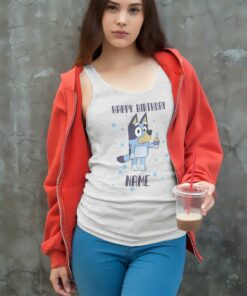 Bluey Custom Birthday Tank Top Racerback