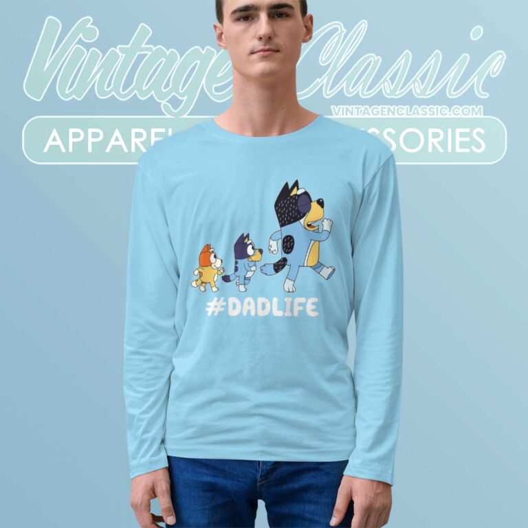 Bluey Dad Life Heeler, Bluey Family Longsleeve Bluey Dad Life Heeler, Bluey Family Longsleeve