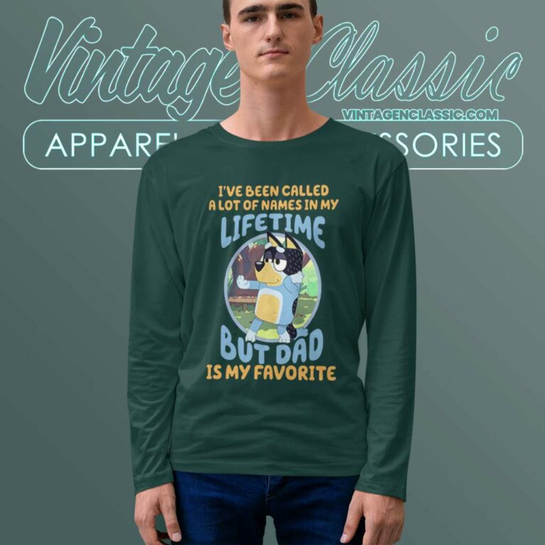 Bluey Dad Shirt My Dad Is My Favorite Longsleeves Bluey Dad Shirt My Dad Is My Favorite Longsleeves