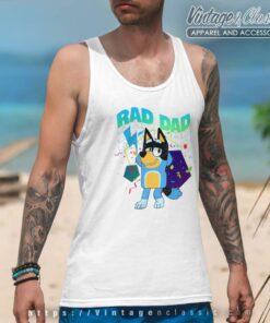Bluey Dancing Rad Dad Gift For Fathers Day Tanktop