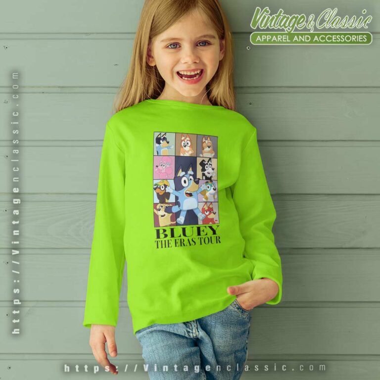 Bluey Eras Tour Shirt Bluey Friends kids Longsleeves Bluey Eras Tour Shirt Bluey Friends kids Longsleeves