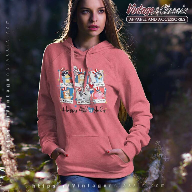 Bluey Family 4th Of July Hoodie Bluey Family 4th Of July Hoodie