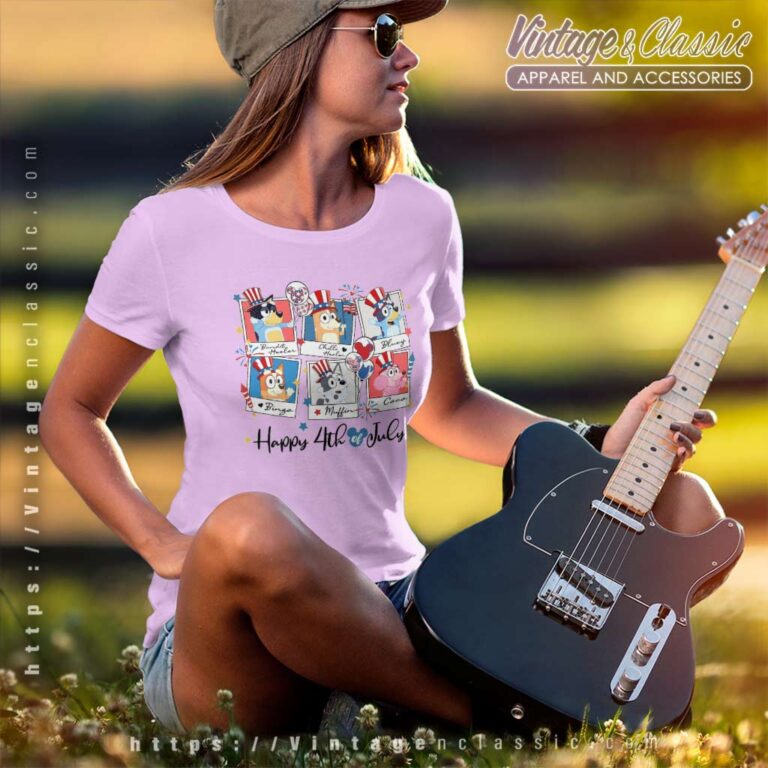 Bluey Family 4th Of July Women TShirt Bluey Family 4th Of July Women TShirt