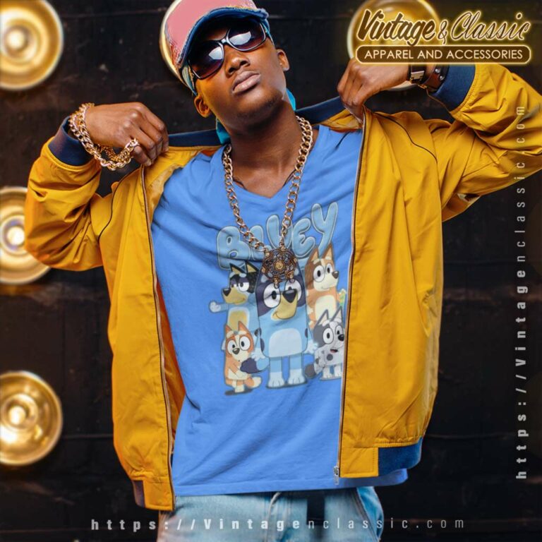 Bluey Family Bingo Match V Neck TShirt Bluey Family Bingo Match V Neck TShirt