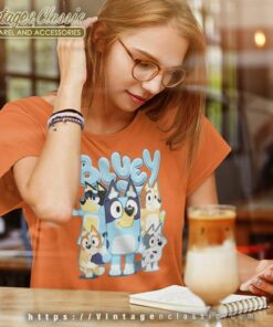 Bluey Family Bingo Match Women TShirt