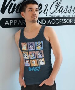 Bluey Family Halloween Shirt Gift For Blueys Fan Tank Top Racerback