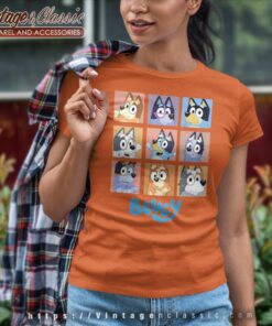 Bluey Family Halloween Shirt Gift For Blueys Fan Women TShirt