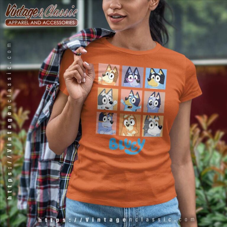 Bluey Family Halloween Shirt Gift For Blueys Fan Women TShirt Bluey Family Halloween Shirt Gift For Blueys Fan Women TShirt