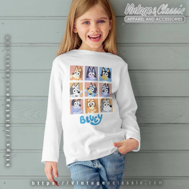 Bluey Family Halloween Shirt Gift For Blueys Fan kids Longsleeves Bluey Family Halloween Shirt Gift For Blueys Fan kids Longsleeves