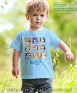 Bluey Family Halloween Shirt Gift For Blueys Fan kids Tshirt