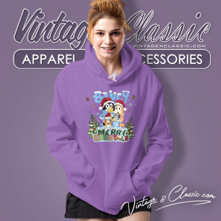 Bluey Family Merry Christmas Hoodie Bluey Family Merry Christmas Hoodie