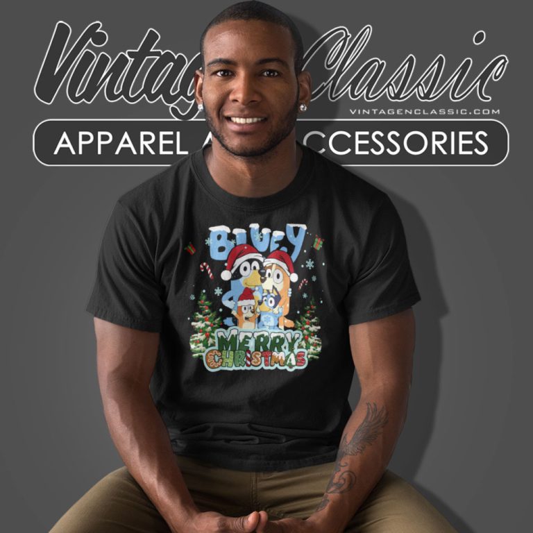 Bluey Family Merry Christmas T Shirt Bluey Family Merry Christmas T Shirt