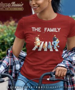 Bluey Family Shirt Bluey Bandit Chili Bingo Women TShirt