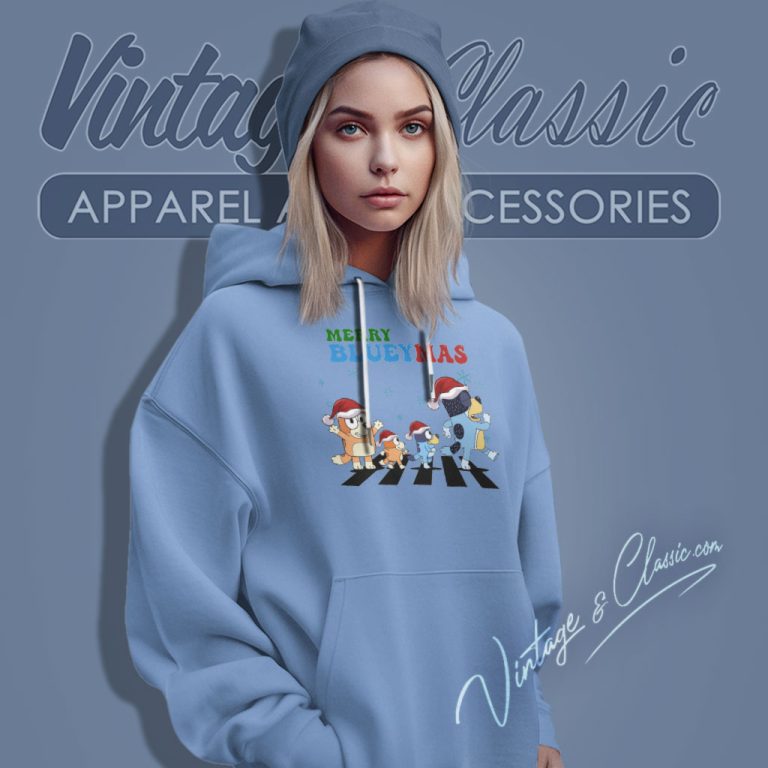 Bluey Family Shirt Merry Blueymas Hoodie Bluey Family Shirt Merry Blueymas Hoodie