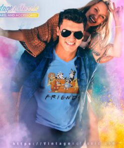 Bluey Friends Shirt Bluey And Bingo V Neck TShirt