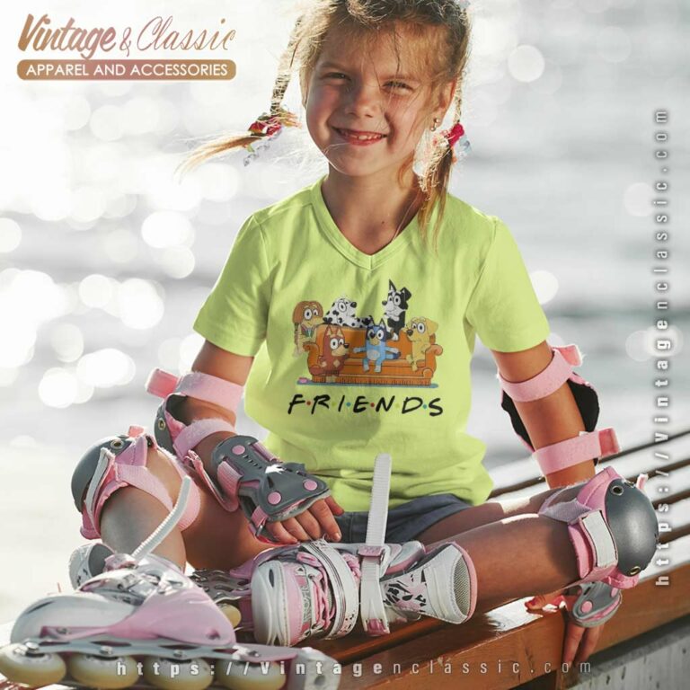 Bluey Friends Shirt Bluey And Bingo kids Vneck Bluey Friends Shirt Bluey And Bingo kids Vneck